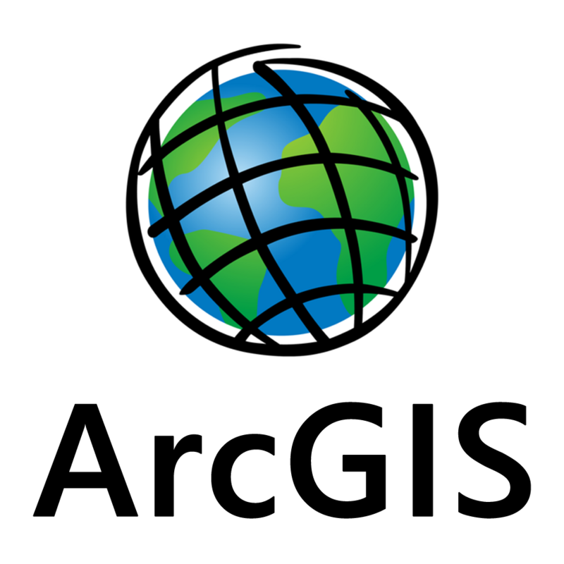 The icon for ArcGIS. A globe (Earth) with a black grid drawn on it.